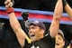 Feb 23, 2013; Anaheim, CA, USA; Lyoto Machida celebrates his victory over Dan Henderson (not pictured) after their UFC heavyweight bout at the Honda Center. Mandatory Credit: Jayne Kamin-Oncea-USA TODAY Sports
