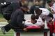 Oct 19, 2013; Winston-Salem, NC, USA; Maryland Terrapins wide receiver Stefon Diggs (1) talks with wide receiver Deon Long (6) after being injured during the second quarter against the Wake Forest Demon Deacons at BB&T Field. Mandatory Credit: Jeremy Brev