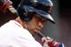 Jul 24, 2013; Boston, MA, USA;Boston Red Sox center fielder Jacoby Ellsbury (2) during the first inning of a game against the Tampa Bay Rays at Fenway Park. Mandatory Credit: Mark L. Baer-USA TODAY Sports