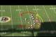 The Redskins prepare to use Reed out of the backfield by having two receivers release vertically to take coverage away.