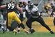 Ravens guard Kelechi Osemele has a back injury that will require offseason surgery; he's been ineffective this year as a result.