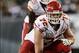 Sep 19, 2013; Philadelphia, PA, USA; Kansas City Chiefs offensive tackle Eric Fisher (72) during the fourth quarter against the Philadelphia Eagles at Lincoln Financial Field. The Chiefs defeated the Eagles 26-16. Mandatory Credit: Howard Smith-USA TODAY