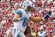 Sep 22, 2013; Landover, MD, USA; Detroit Lions tight end Joseph Fauria (80) dances on the field after scoring a touchdown against the Washington Redskins in the second quarter at FedEx Field. Mandatory Credit: Geoff Burke-USA TODAY Sports
