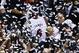 Jun 20, 2013; Miami, FL, USA; Miami Heat small forward LeBron James (6) celebrates after game seven in the 2013 NBA Finals at American Airlines Arena. Miami defeated San Antonio 95-88 to win the NBA Championship. Mandatory Credit: Robert Mayer-USA TODAY S