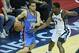 May 13, 2013; Memphis, TN, USA; Oklahoma City Thunder guard Kevin Martin (23) drives against Memphis Grizzlies guard Tony Allen (9) in game four of the 2013 NBA Playoffs. Memphis defeated Oklahoma 103-97 in overtime and lead the series 3-1. Mandatory Cred