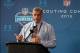 Feb 21, 2013; Indianapolis, IN, USA; Chicago Bears general manager Phil Emery speaks at a press conference during the 2013 NFL Combine at Lucas Oil Stadium. Mandatory Credit: Brian Spurlock-USA TODAY Sports