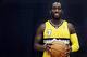 Sep 30, 2013; Denver, CO, USA; Denver Nuggets forward J.J. Hickson (7) during media day at the Pepsi Center. Mandatory Credit: Chris Humphreys-USA TODAY Sports