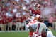 Sep 28, 2013; Tuscaloosa, AL, USA; Alabama Crimson Tide quarterback A.J. McCarron (10) passing against the Mississippi Rebels during the first quarter at Bryant-Denny Stadium. Mandatory Credit: John David Mercer-USA TODAY Sports