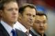 September 27, 2013; Raleigh, NC, USA; Carolina Hurricanes coach Kirk Muller looks on before the start of the game against the Buffalo Sabres at PNC Center. The Hurricanes defeated the Sabres 1-0. Mandatory Credit: James Guillory-USA TODAY Sports