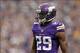 Sep 22, 2013; Minneapolis, MN, USA; Minnesota Vikings cornerback Xavier Rhodes (29) looks on during the third quarter against the Cleveland Browns at Mall of America Field at H.H.H. Metrodome. The Browns defeated the Vikings 31-27. Mandatory Credit: Brace