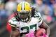 Oct 13, 2013; Baltimore, MD, USA; Green Bay Packers running back Eddie Lacy (27) runs with the ball during the game against the Baltimore Ravens at M&T Bank Stadium. Mandatory Credit: Evan Habeeb-USA TODAY Sports