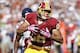 Oct 20, 2013; Landover, MD, USA; Washington Redskins tight end Jordan Reed (86) runs with the ball during the first quarter against the Chicago Bears at FedEx Field. Mandatory Credit: Geoff Burke-USA TODAY Sports
