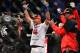 Sep 4, 2013; Belo Horizonte, BRAZIL; Ronaldo Jacare Souza reacts after defeating Yushin Okami (not pictured) during UFC Fight Night at Mineirinho Arena. Mandatory Credit: Jason Silva-USA TODAY Sports
