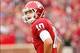 Oct 26, 2013; Norman, OK, USA; Oklahoma Sooners quarterback Blake Bell looks at the scoreboard during the first quarter against Texas Tech Red Raiders at Gaylord Family - Oklahoma Memorial Stadium. Mandatory Credit: Alonzo Adams-USA TODAY Sports
