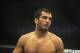 Jan 12, 2013; Oklahoma City, OK, USA; Gegard Mousasi after his defeat of Mike Kyle (not shown) in their Strikeforce MMA Light Heavyweight bout at the Chesapeake Energy Arena. Mandatory Credit: Mark D. Smith-USA TODAY Sports