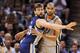 Last season's Defensive Player of the Year Marc Gasol defends four-time NBA champion Tim Duncan.