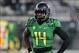 Sep 28, 2013; Eugene, OR, USA; Oregon Ducks cornerback Ifo Ekpre-Olomu (14) before the game against the California Golden Bears at Autzen Stadium. Mandatory Credit: Scott Olmos-USA TODAY Sports