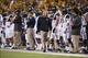 Oct 5, 2013; Waco, TX, USA; West Virginia Mountaineers head coach Dana Holgorsen walks the sidelines during the first half against the Baylor Bears at Floyd Casey Stadium. Mandatory Credit: Jerome Miron-USA TODAY Sports