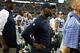 Oct 13, 2013; Arlington, TX, USA; Dallas Cowboys running back DeMarco Murray (29) stands on the sidelines injured in the fourth quarter against the Washington Redskins at AT&T Stadium. Mandatory Credit: Matthew Emmons-USA TODAY Sports