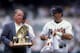 Rafael Palmeiro won his second Gold Glove in 1998. When he won his third in 1999, he had only played at first base in 28 games all season long.