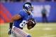 Oct 21, 2013; East Rutherford, NJ, USA; New York Giants wide receiver Rueben Randle (82) returns a punt against the Minnesota Vikings during the second half at MetLife Stadium. The Giants won the game 23-7. Mandatory Credit: Joe Camporeale-USA TODAY Sport
