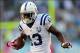 Oct 14, 2013; San Diego, CA, USA; Indianapolis Colts receiver T.Y. Hilton (13) runs after a reception during the first half against the San Diego Chargers at Qualcomm Stadium. Mandatory Credit: Christopher Hanewinckel-USA TODAY Sports