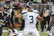Oct 28, 2013; St. Louis, MO, USA; Seattle Seahawks quarterback Russell Wilson (3) attempts to make a pass against the St. Louis Rams during the first half at Edward Jones Dome. Mandatory Credit: Jasen Vinlove-USA TODAY Sports