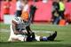 Oct 27, 2013; Kansas City, MO, USA; Cleveland Browns wide receiver Davone Bess (15) reacts after missing a pass during the second half of the game against the Kansas City Chiefs at Arrowhead Stadium. The Chiefs won 23-17. Mandatory Credit: Denny Medley-U