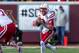 Oct 26, 2013; Minneapolis, MN, USA; Nebraska Cornhuskers quarterback Taylor Martinez (3) drops back for a pass in the second quarter against the Minnesota Golden Gophers at TCF Bank Stadium. Mandatory Credit: Jesse Johnson-USA TODAY Sports