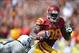 Sep 21, 2013; Los Angeles, CA, USA; Southern California Trojans tight end Xavier Grimble (86) is defended by Utah State Aggies linebacker Jake Doughty (51) on a 30-yard touchdown reception in the second quarter at the Los Angeles Memorial Coliseum. Mandat