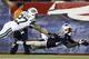 Sep 12, 2013; Foxborough, MA, USA; New England Patriots wide receiver Kenbrell Thompkins (85) dives for a ball against New York Jets cornerback Dee Milliner (27) during the first half at Gillette Stadium. Mandatory Credit: Mark L. Baer-USA TODAY Sports