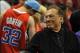 May 19, 2012; Los Angeles, CA, USA; Los Angeles Clippers owner Donald Sterling before the start of game three of the Western Conference semi finals of the 2012 NBA Playoffs against the San Antonio Spurs at the Staples Center. San Antonio Spurs won 96-