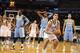 Oct 15, 2013; Oklahoma City, OK, USA; Oklahoma City Thunder center Steven Adams (12) attempts a free throw after Denver Nuggets point guard Nate Robinson (10) (not pictured) is ejected from the game for a flagrant foul at Chesapeake Energy Arena. Mandator