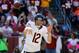 Oct 20, 2013; Landover, MD, USA; Chicago Bears quarterback Josh McCown (12) throws the ball against the Washington Redskins at FedEx Field. Mandatory Credit: Geoff Burke-USA TODAY Sports
