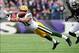Oct 13, 2013; Baltimore, MD, USA; Green Bay Packers wide receiver Jarrett Boykin (11) dives for a pass in the second quarter against the Baltimore Ravens at M&T Bank Stadium. Mandatory Credit: Evan Habeeb-USA TODAY Sports