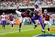 Sep 15, 2013; Chicago, IL, USA; Minnesota Vikings tight end Kyle Rudolph (82) catches a pass for a touchdown over Chicago Bears strong safety Major Wright (21) during the second quarter at Soldier Field. Mandatory Credit: Dennis Wierzbicki-USA TODAY Sport