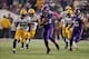 Oct 27, 2013; Minneapolis, MN, USA; Minnesota Vikings wide receiver Cordarrelle Patterson (84) returns a kickoff for a touchdown during the first quarter against the Green Bay Packers at Mall of America Field at H.H.H. Metrodome. Mandatory Credit: Brace H