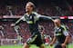 MANCHESTER, ENGLAND - OCTOBER 26: Peter Crouch of Stoke City celebrates after scoring the opening goal during the Barclays Premier League match between Manchester United and Stoke City at Old Trafford on October 26, 2013 in Manchester, England. (Photo b