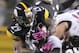PITTSBURGH, PA - OCTOBER 20: Shamarko Thomas #29 of the Pittsburgh Steelers tackles Jacoby Jones #12 of the Baltimore Ravens during a kickoff return during the fourth quarter at Heinz Field on October 20, 2013 in Pittsburgh, Pennsylvania. (Photo by Vincen