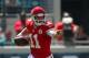 JACKSONVILLE, FL - SEPTEMBER 08: Alex Smith #11 of the Kansas City Chiefs looks to pass during a game against the Jacksonville Jaguars at EverBank Field on September 8, 2013 in Jacksonville, Florida. (Photo by Mike Ehrmann/Getty Images)