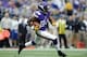 MINNEAPOLIS, MN - SEPTEMBER 22: Cordarrelle Patterson #84 of the Minnesota Vikings carries the football during the game against the Cleveland Browns on September 22, 2013 at Mall of America Field at the Hubert H. Humphrey Metrodome in Minneapolis, Minneso