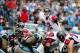 Dec 9, 2012; Charlotte, NC, USA; Atlanta Falcons quarterback Matt Ryan (2) calls signals as the line in the third quarter. The Panthers defeated the Falcons 30-20 at Bank of America Stadium. Mandatory Credit: Bob Donnan-USA TODAY Sports