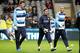 NEWCASTLE, UNITED KINGDOM - OCTOBER 30: Manchester City keepers Joe Hart (R) and Costel Pantilimon (L) after warming up during the Capital One Cup Fourth Round match between Newcastle United and Manchester City at St James' Park on October 30, 2013 in Ne