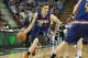 Oct 17, 2013; Sacramento, CA, USA; Phoenix Suns point guard Goran Dragic (1) drives to the basket against the Sacramento Kings during the first quarter at Sleep Train Arena. Mandatory Credit: Ed Szczepanski-USA TODAY Sports