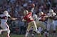 TALLAHASSEE, FL - OCTOBER 26: Jameis Winston #5 of the Florida State Seminoles makes a long pass during the first half against the North Carolina State Wolfpack at Doak Campbell Stadium on October 26, 2013 in Tallahassee, Florida. (Photo by Jeff Gammons/