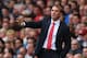 LIVERPOOL, ENGLAND - SEPTEMBER 01: Liverpool Manager Brendan Rodgers gestures during the Barclays Premier League match between Liverpool and Manchester United at Anfield on September 01, 2013 in Liverpool, England. (Photo by Alex Livesey/Getty Images)