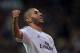 MADRID, SPAIN - OCTOBER 30: Karim Benzema of Real Madrid CF celebrates scoring their seventh goal during the La Liga match between Real Madrid CF and Sevilla FC at Estadio Santiago Bernabeu on October 30, 2013 in Madrid, Spain. (Photo by Gonzalo Arroyo
