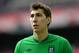 LONDON, ENGLAND - APRIL 14: Costel Pantilimon of Manchester City looks on during the FA Cup with Budweiser Semi Final match between Chelsea and Manchester City at Wembley Stadium on April 14, 2013 in London, England. (Photo by Shaun Botterill/Getty Imag