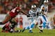 TAMPA, FL - OCTOBER 24: DeAngelo Williams #34 of the Carolina Panthers rushes during a game against the Tampa Bay Buccaneers at Raymond James Stadium on October 24, 2013 in Tampa, Florida. (Photo by Mike Ehrmann/Getty Images)