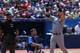 Luke Scott touches home plate after hitting a home run against the Blue Jays on July 21.